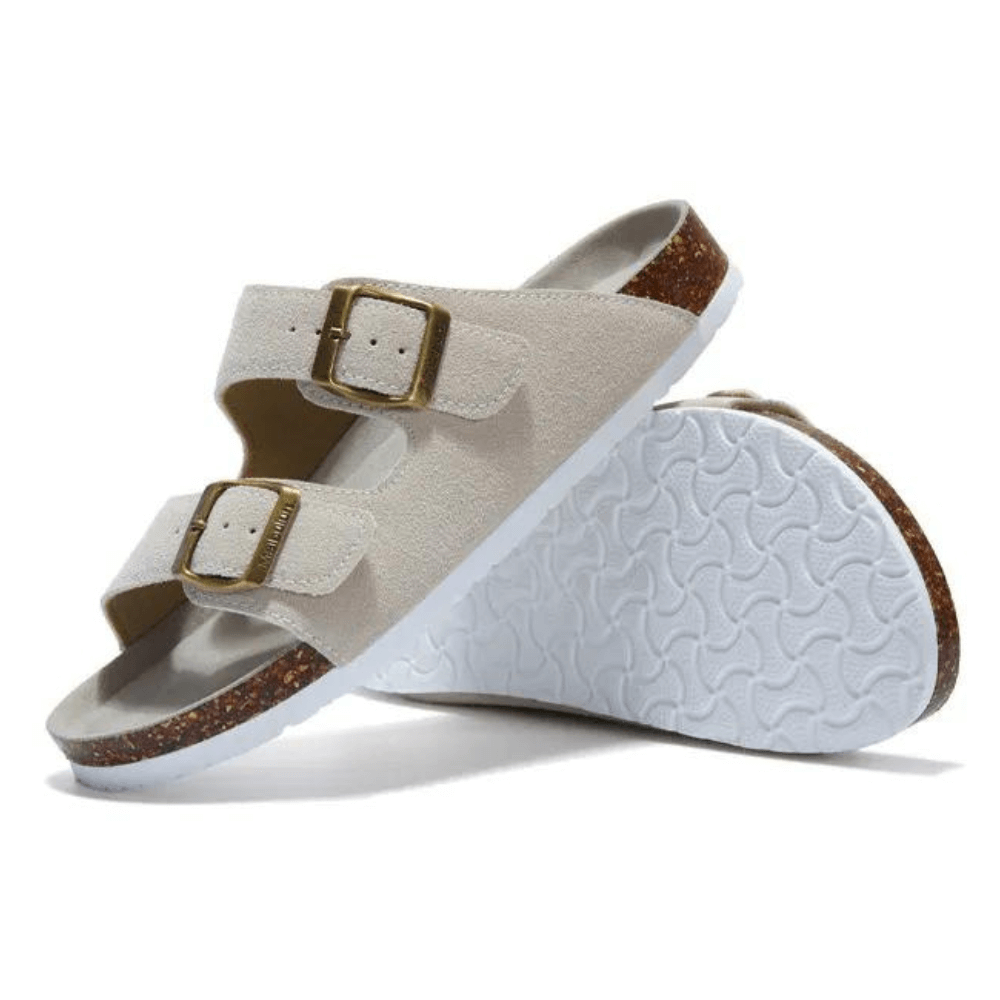 Sandália Birken Maibulun Camurça - Creme