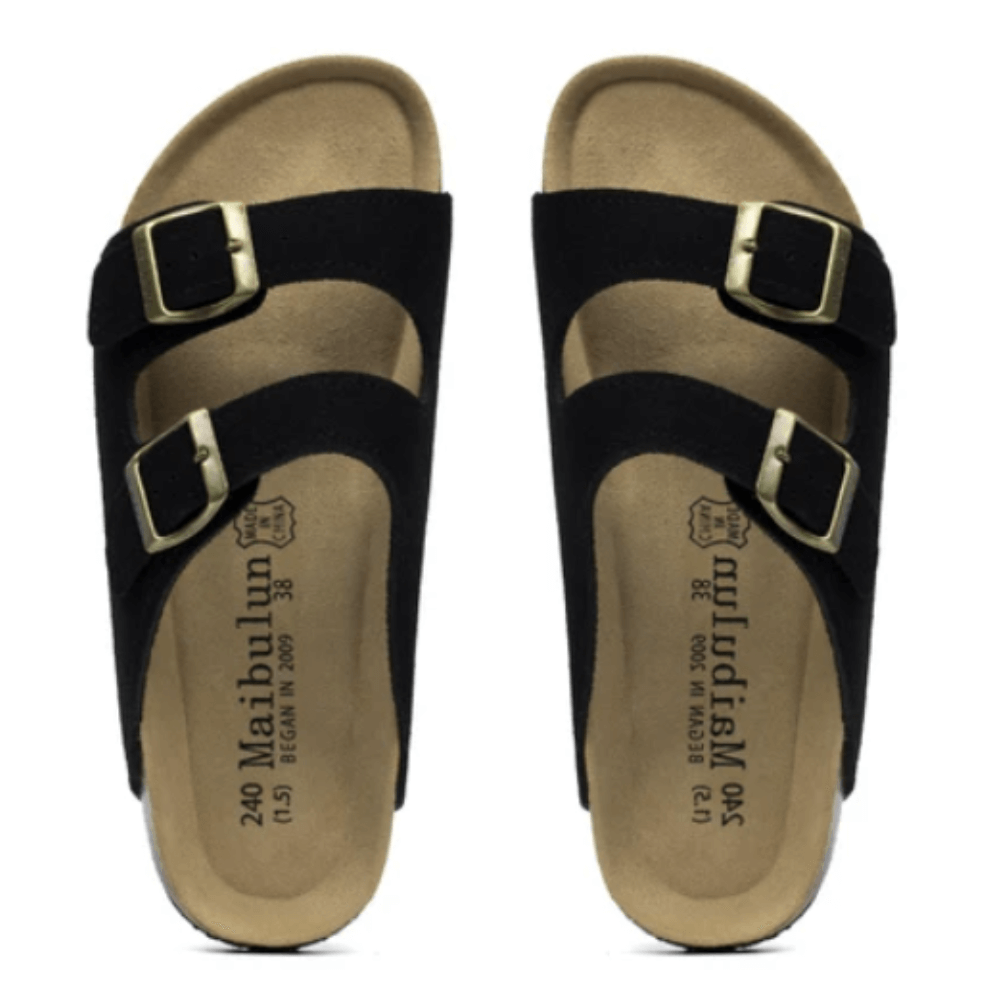 Sandalia Birken Maibulun de ante - Negro 