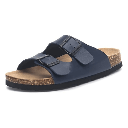 Sandalia Birken Maibulun de piel - Azul